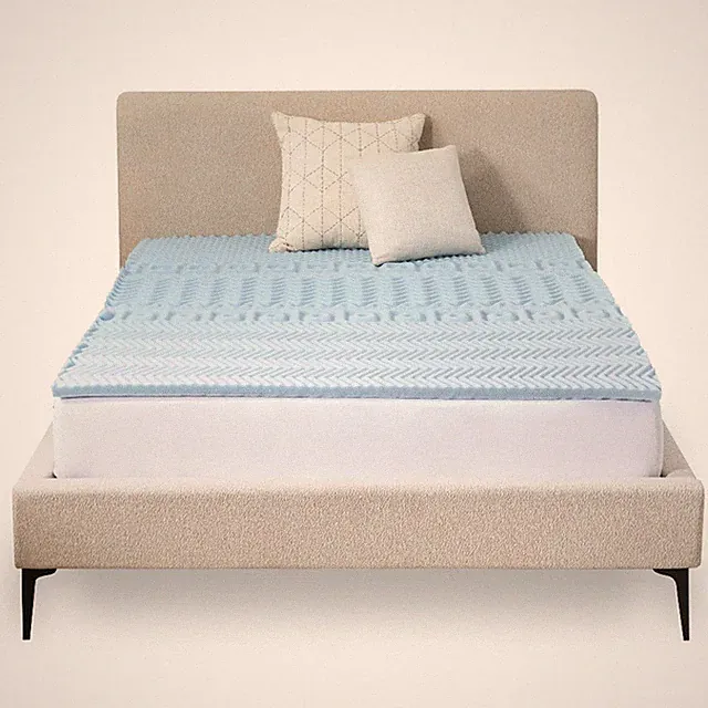 1.5” 7-Zone Reversible Memory Foam Mattress Topper, Twin-XL