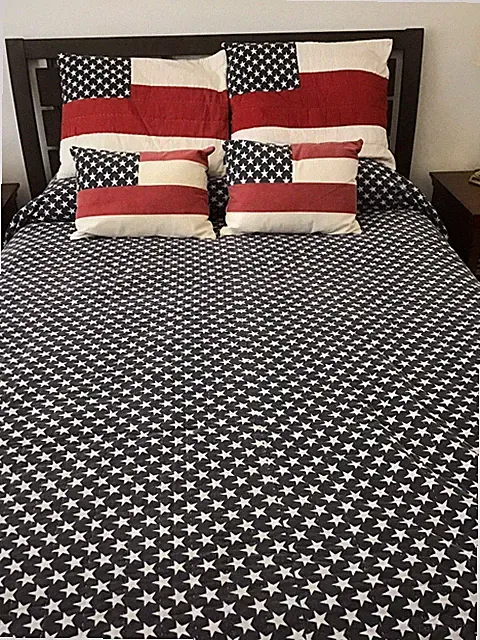 Happy Birthday America Stars and Stripes Reversible Comforter