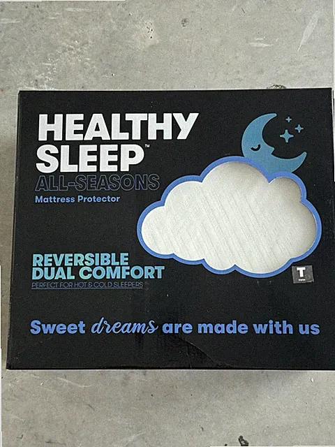 Healthy Sleep Reversible Dual Comfort Mattress Protector Queen