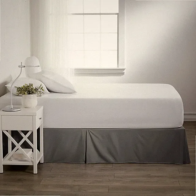 Premium Luxury Hotel Quality - Bed Skirt - Kaycie Gray Basics Collection