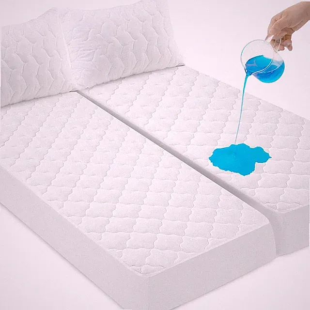 Waterproof Split King Mattress Protector Pad - Breathable & Cooling Cover